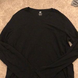 Long sleeve men’s black tee